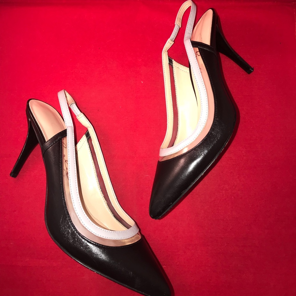 Charly Amar Made in Italy 3 tone leather slingback